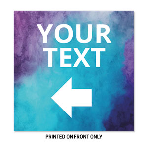 Blue Stucco Your Text 23" x 23" Rigid Sign