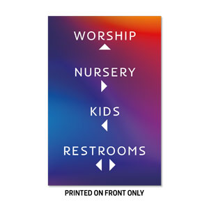 Glow Directional 23" x 34.5" Rigid Sign