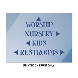 Light and Shadow Directional 23" x 17.25" Rigid Sign
