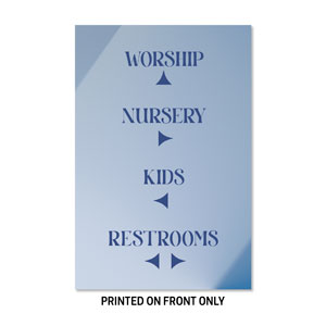 Light and Shadow Directional 23" x 34.5" Rigid Sign