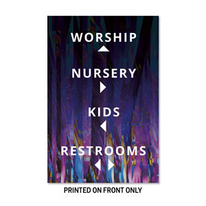 Scatter Directional 23" x 34.5" Rigid Sign