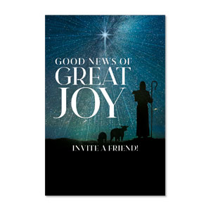 Great Joy Sky Invite A Friend 23" x 34.5" Rigid Sign
