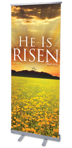 Banners, Easter, He is Risen, 2'7 x 6'7