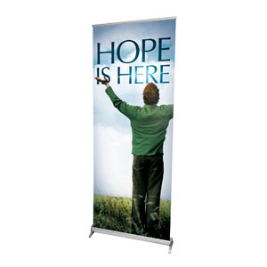 Hope Is Here 2'7" x 6'7"  Vinyl Banner