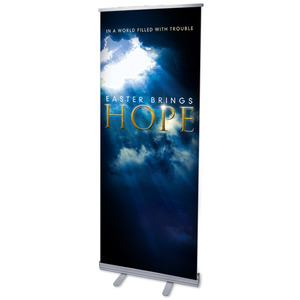 Hope Breaks Through 2'7" x 6'7"  Vinyl Banner
