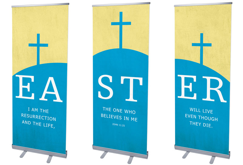Banners, Easter, Easter Hill , 2'7 x 6'7