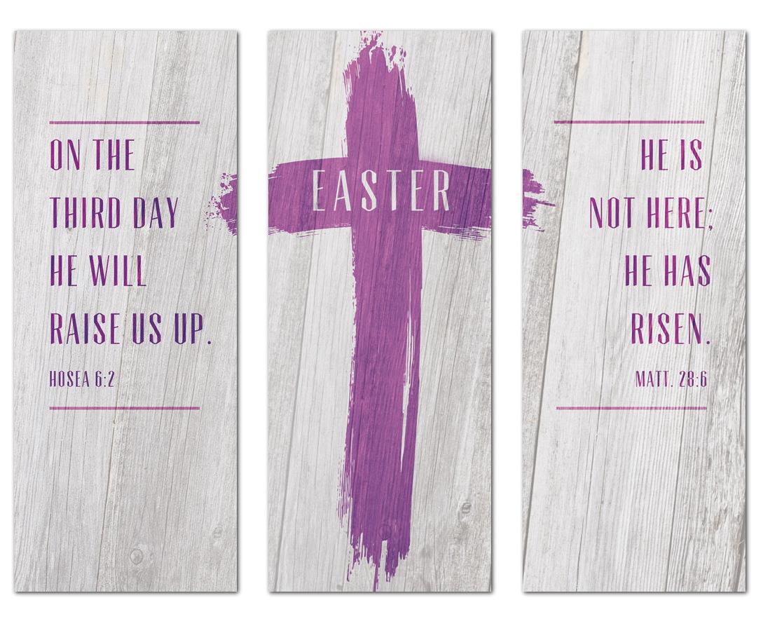 Banners, Easter, Easter Wood, 2'7 x 6'7