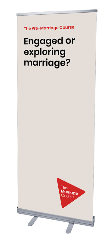 Banners, Alpha, Alpha Pre-Marriage Strong Foundation Beige, 2'7 x 6'7