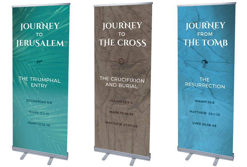 Banners, Easter, Easter Journey Trio, 2'7 x 6'7