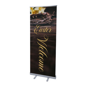 Easter Crown Lilies 2'7" x 6'7"  Vinyl Banner