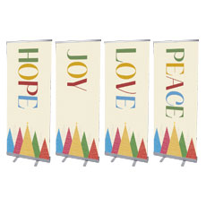 Advent Colorful Trees Set 