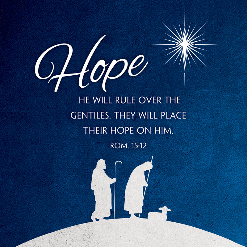 Banners, Christmas, Advent Hope, 3' x 3'