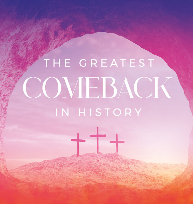 Banners, Easter, Greatest Comeback, 3' x 3'