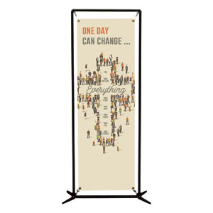 People Cross 2' x 6' Banner