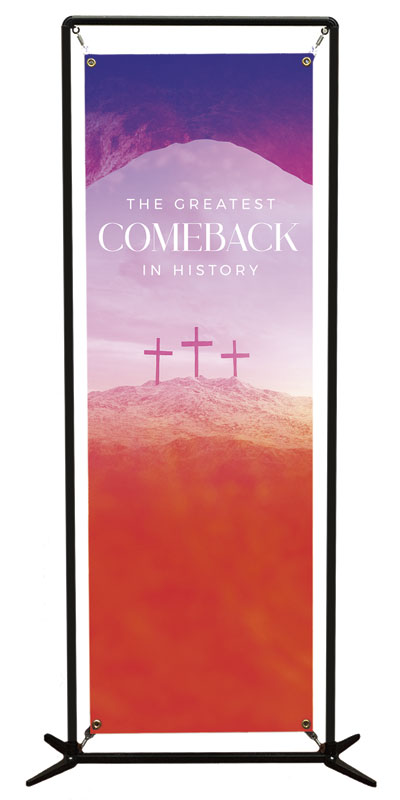 Banners, Easter, Greatest Comeback, 2' x 6'