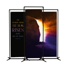 Easter Open Tomb Triptych 