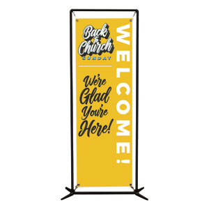 Back to Church Sunday Celebration 2' x 6' Banner