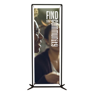 Community People Woman 2' x 6' Banner