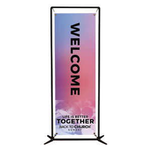 BTCS Life Is Better Together 2' x 6' Banner