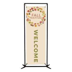 Fall Festival Foliage 2' x 6' Banner