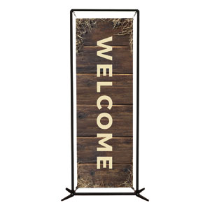 God with Us Straw 2' x 6' Banner