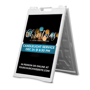 Christmas At Teal 2' x 3' Street Sign Banners