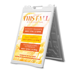 This Fall 2' x 3' Street Sign Banners