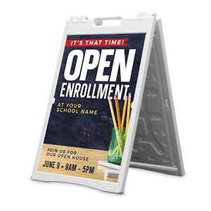 Open Enrollment Time 2' x 3' Street Sign Banners