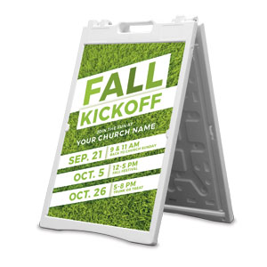 Fall Kickoff Grass 2' x 3' Street Sign Banners