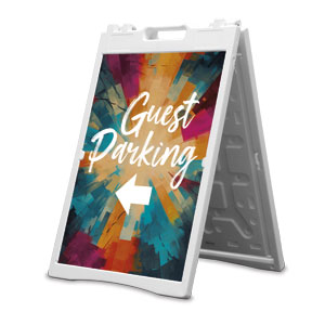 Color Tiles Guest Parking 2' x 3' Street Sign Banners