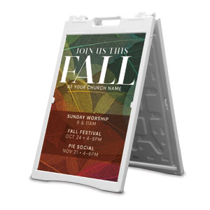 Fall Colorful Leaves 2' x 3' Street Sign Banners