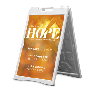 Season of Hope Leaves 2' x 3' Street Sign Banners