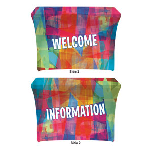 Kids Collage Welcome Information Stretch Table Covers
