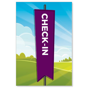 Bright Meadow Check In StickUp