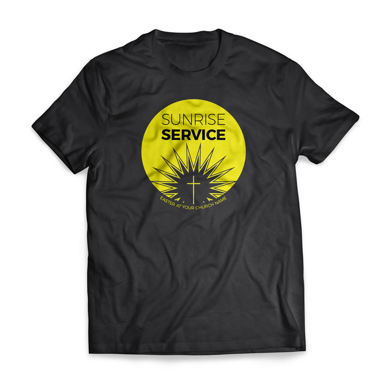 T-Shirts, Spring - General, Sunrise Service Circle - Large, Large (Unisex)