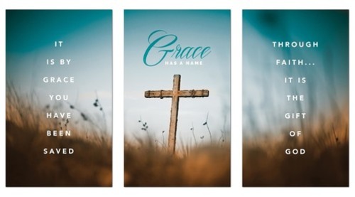 Banners, Easter, Grace Has a Name, 3 x 5