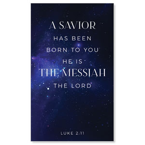 Begins With Christ Manger Scripture 3 x 5 Vinyl Banner