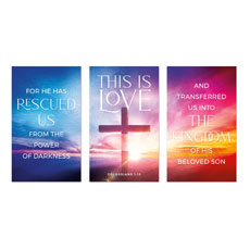 Love Easter Colors Triptych 