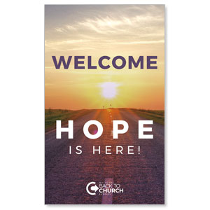 BTCS Hope Is Here Welcome 3 x 5 Vinyl Banner
