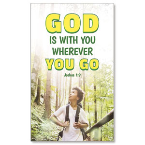 Kids God Is With You 3 x 5 Vinyl Banner