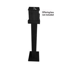 Wood Stand for Offering Box - Black 