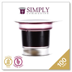 Gluten Free Simply Communion Cups - Pack of 100 - Ships free 