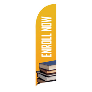 Enroll Now Flag Banner Flag Banner