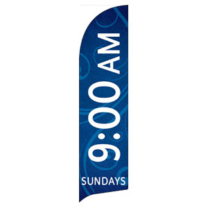 Flourish 9 AM Flag Banner