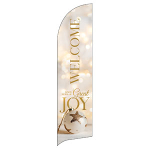 Great Joy Ornament Flag Banner