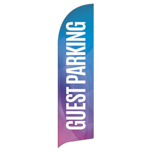 Bright Gradient Guest Parking Flag Banner