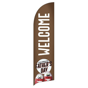 Father's Day Shoes Flag Banner