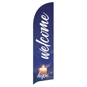 Season of Hope Candle Flag Banner