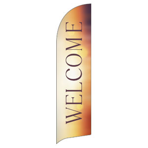 Easter Soft Sunrise Flag Banner