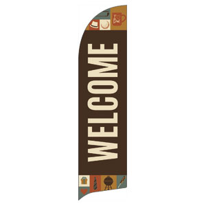 Father's Day Icons Flag Banner